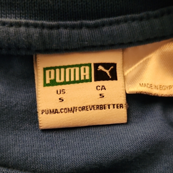 Puma Blue Long Sleeve Shirt and Charcoal Pants Set - Picture 3 of 7